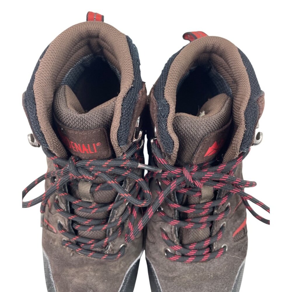 Denali Mens Waterproof Hiking Boots Brown/Black/Red Size 7 Outdoor Trail Shoes - Picture 7 of 14